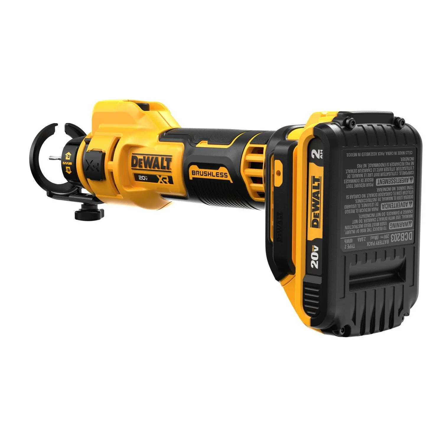 DeWalt DCE555D2 20V MAX XR Brushless Drywall Cut-Out Tool 2.0Ah Kit - Image 5