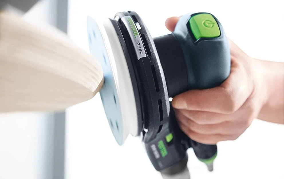 Festool ETS EC 125/3 EQ-Plus 125mm (5") Compact Brushless Finish Sander Set w/ Granat Abrasive Value Set Systainer - Image 6