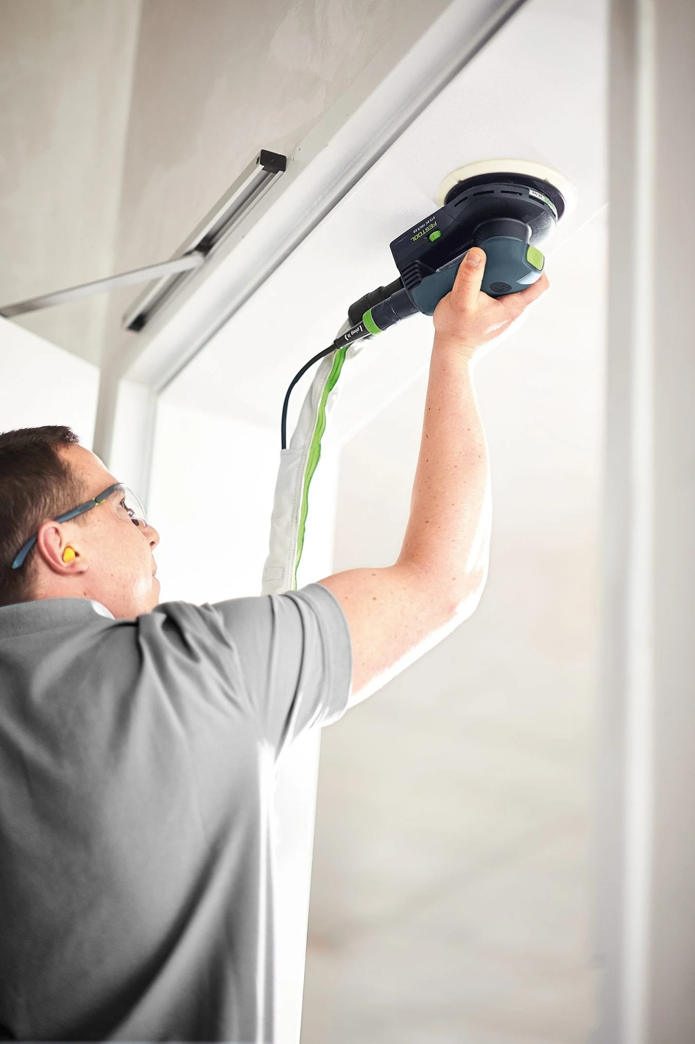 Festool ETS EC 150/3 EQ 150mm (6") Compact Finish Sander Set w/ Granat Abrasive Value Set Systainer - Image 6