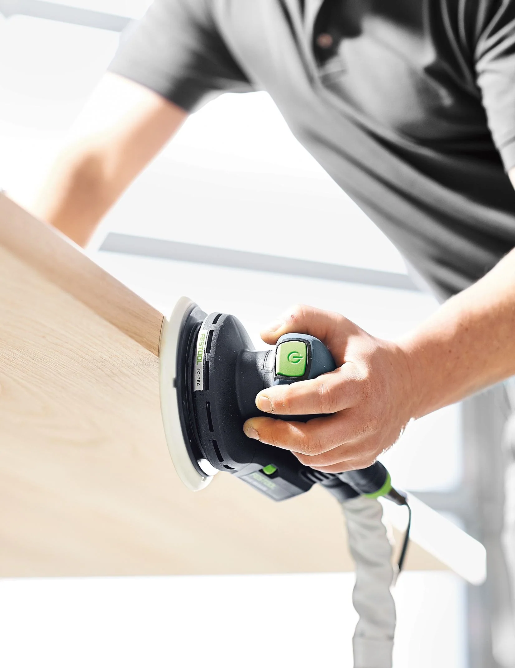Festool ETS EC 150/5 EQ 150mm (6") Compact Finish Sander Set w/ Granat Abrasive Value Set Systainer - Image 8