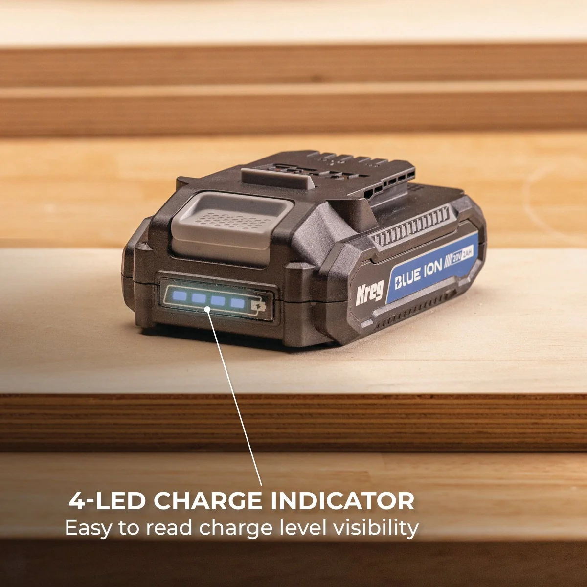 Kreg BATT2A 20V Blue Ion 2.0 Ah Battery Pack - Image 5