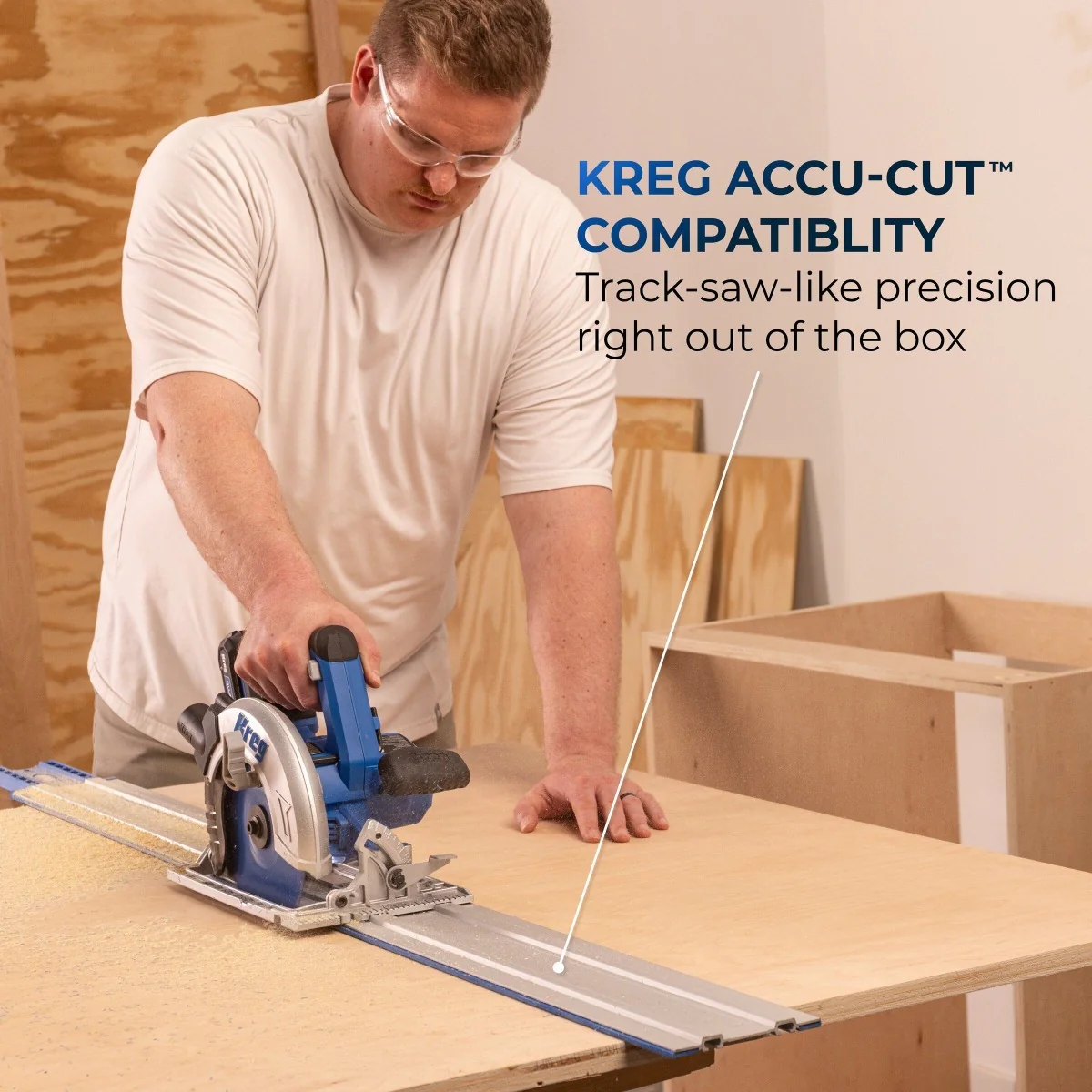 Kreg KPTCS725A 20V Ionic Drive 7-1/4-in Circular Saw, Tool Only - Image 5
