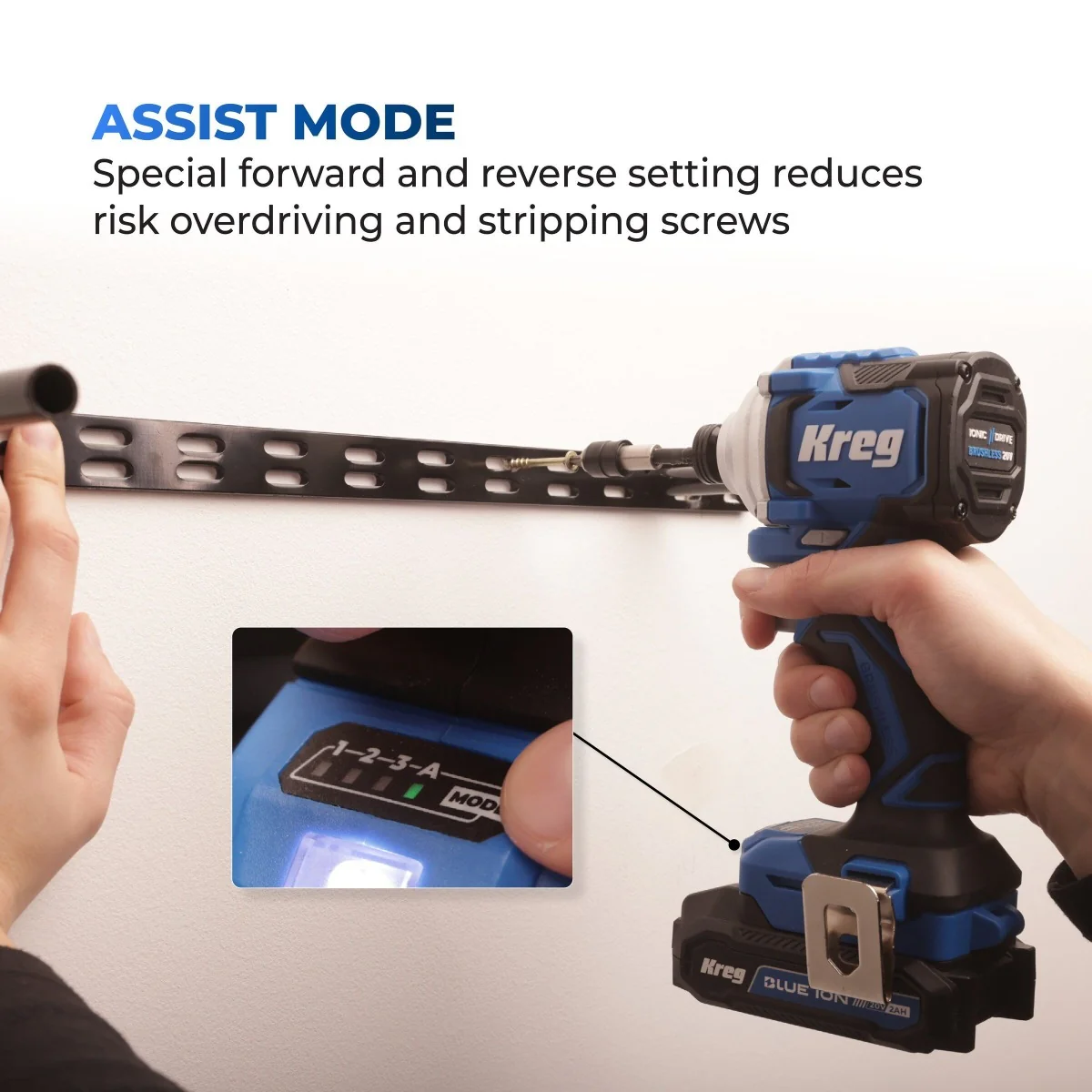 Kreg KPTDR050A 20V Ionic Drive Compact Drill & Driver Combo Kit - Image 7