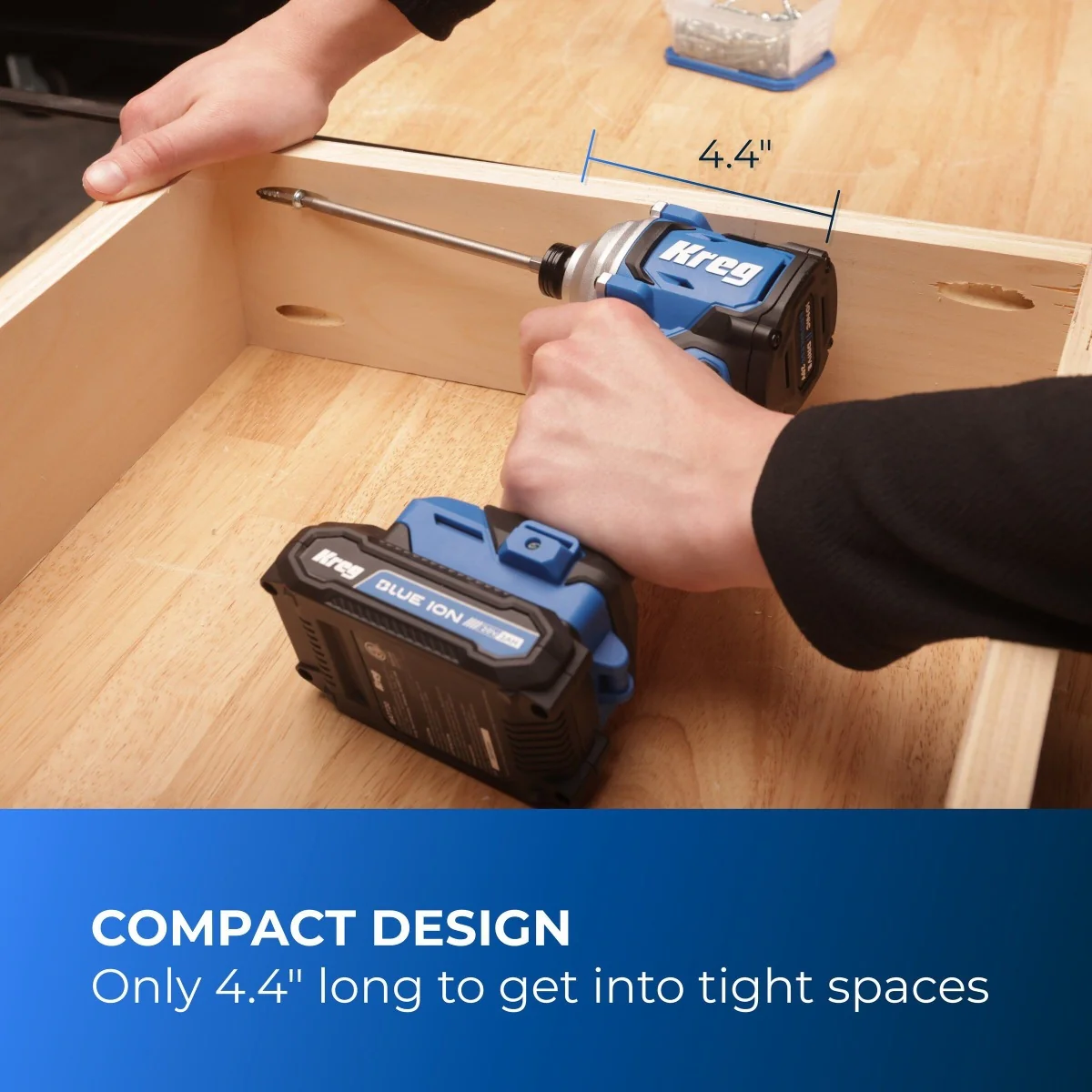 Kreg KPTDV025A 20V Ionic Drive 1/4-in Compact Impact Driver, Tool Only - Image 3