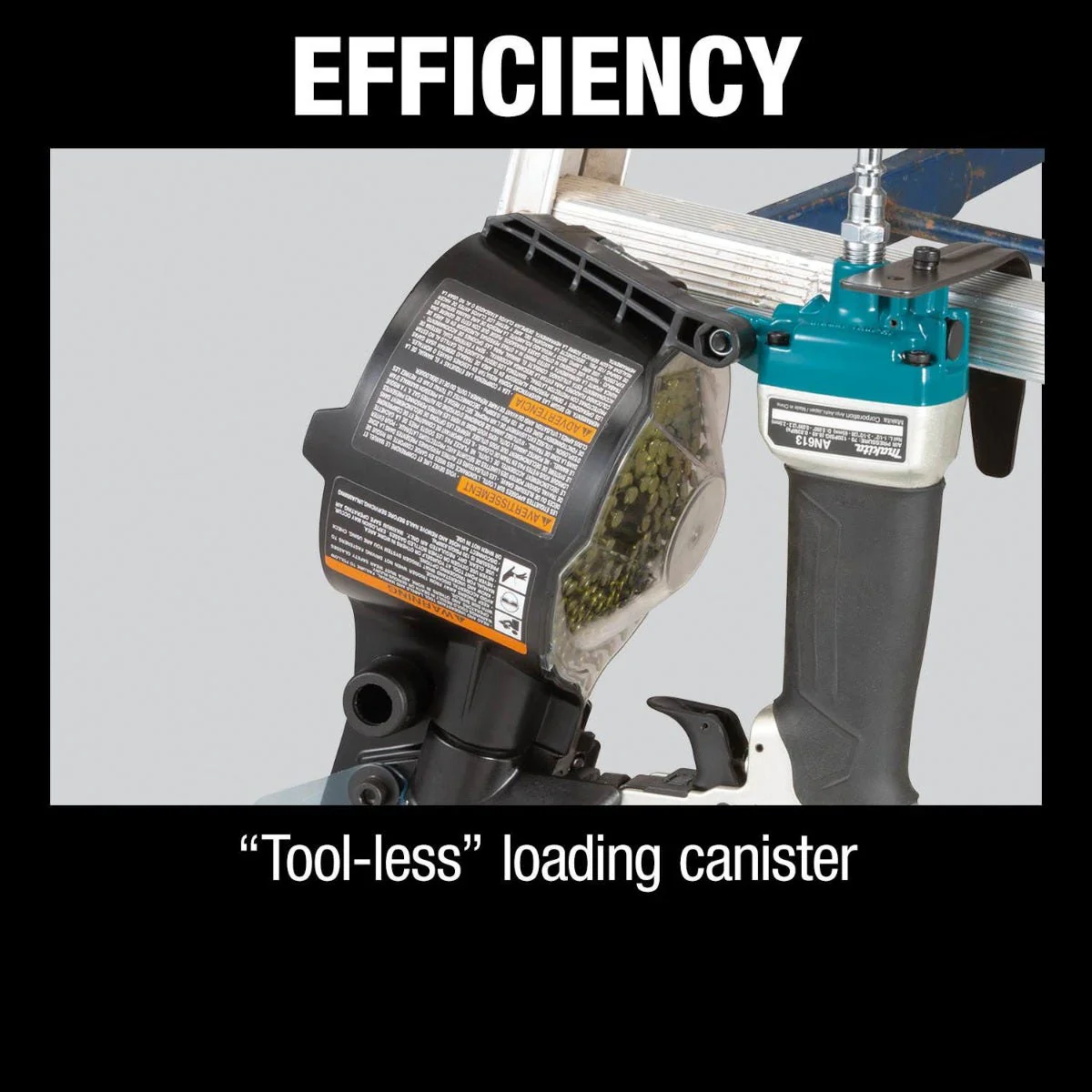 Makita AN613 15Ã‚Â° 2-1/2" Siding Coil Nailer - Image 4