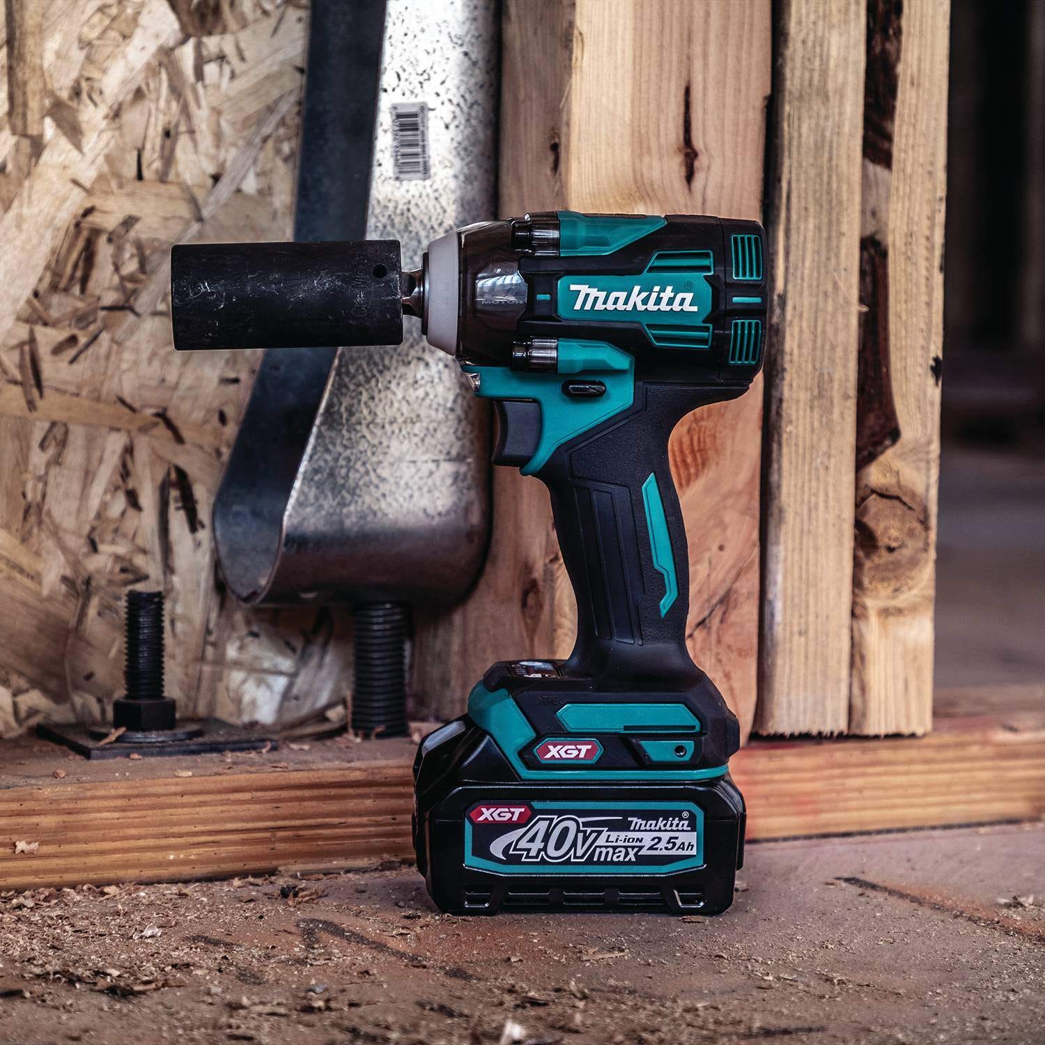Makita GWT05D 40V max XGT Brushless Cordless 4-Speed 1/2" Sq. Drive Impact Wrench Kit w/ Detent Anvil (2.5Ah) (PROMO) - Image 6