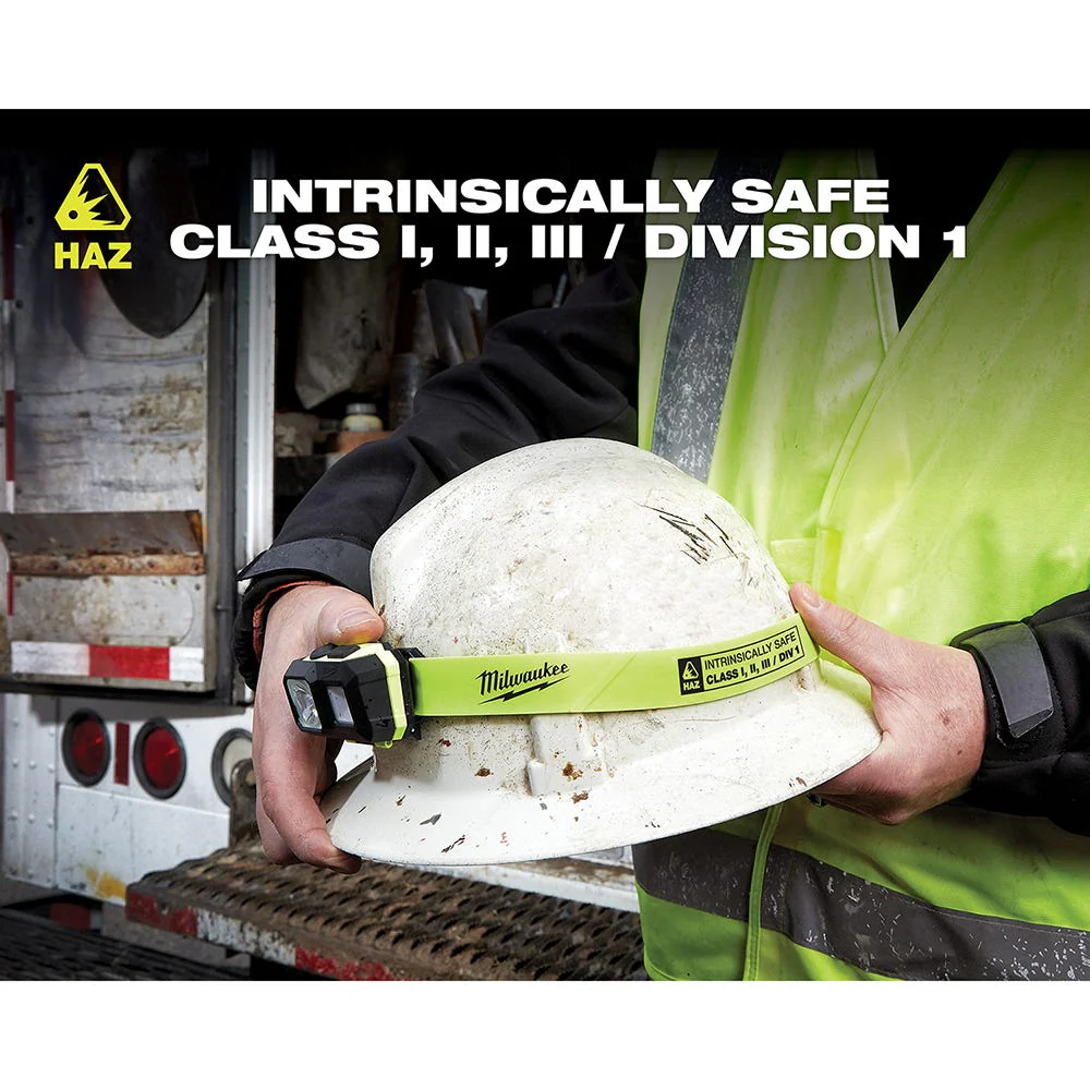 Milwaukee 2004HZL Milwaukee Intrinsically Safe C I, II, III / D 1 Spot / Flood Headlamp - Image 6