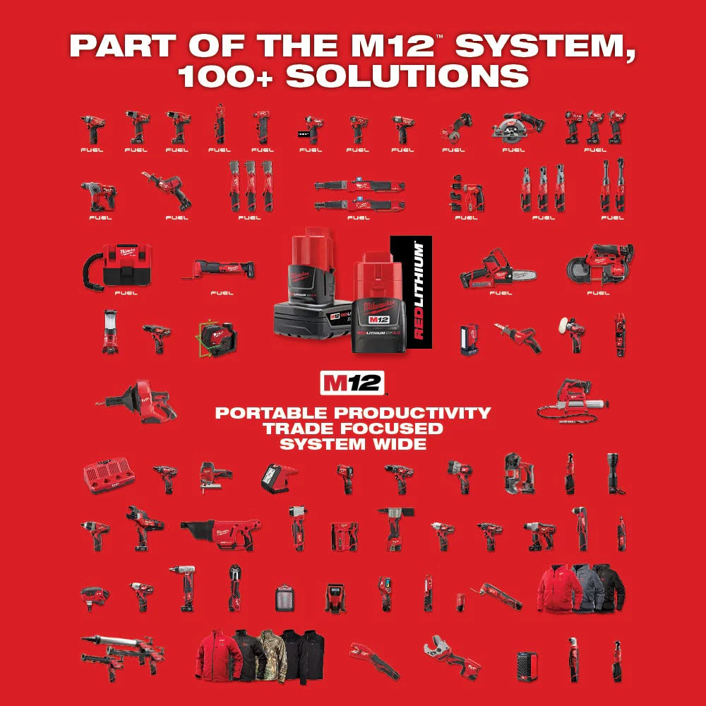 Milwaukee 2126-21XC M12 Underbody 1,200-Lumen Articulating Light 4.0Ah Kit - Image 28
