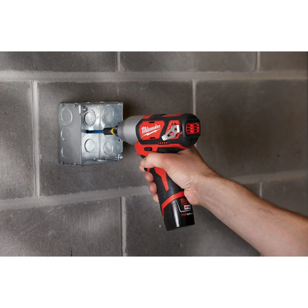 Milwaukee 2462-22 M12 1/4-Inch Hex Impact Driver 1.5AH Kit - Image 6