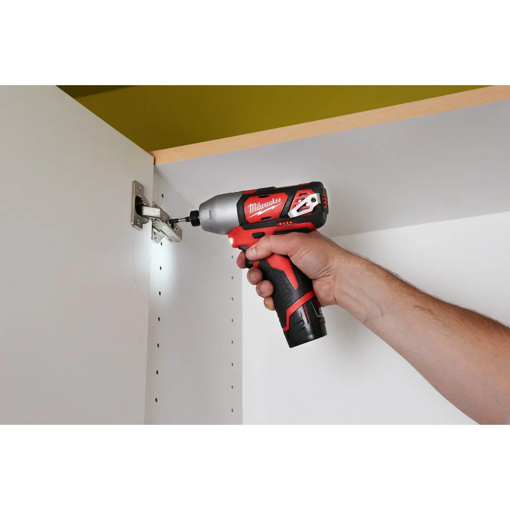 Milwaukee 2462-22 M12 1/4-Inch Hex Impact Driver 1.5AH Kit - Image 7