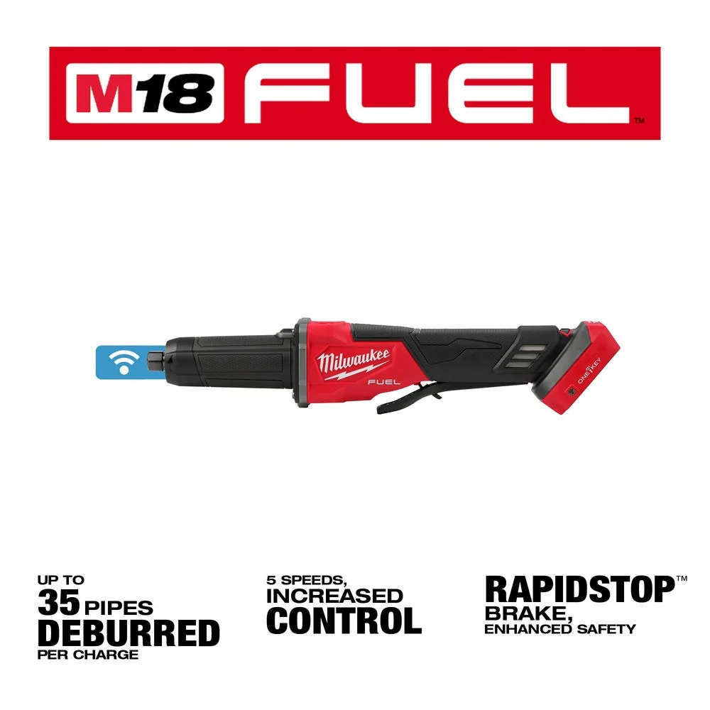 Milwaukee 2984-20 M18 FUEL Variable Speed, Braking Die Grinder, Paddle Switch w/ ONE-KEY - Image 3