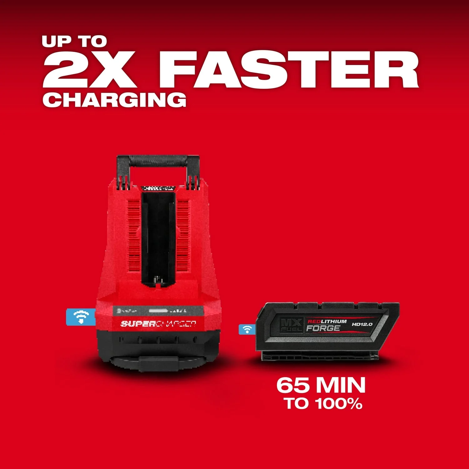 Milwaukee MXFSC-1HD12 MX FUEL REDLITHIUM FORGE HD12.0 BATTERY/SUPER CHARGER EXPANSION KIT - Image 7