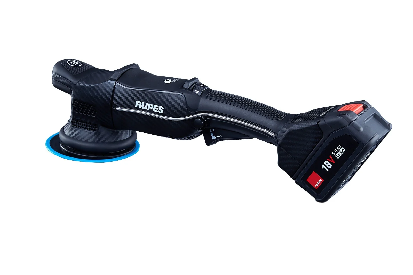 Rupes HLR15/CB2/BAS Ibrid 6-in. 18V Cordless Polisher Basic 5.0Ah Kit - Image 5